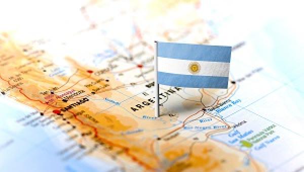 Argentina map flag