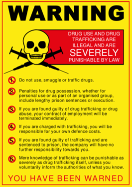 Poster that may be used as part of a prevention and education programme.